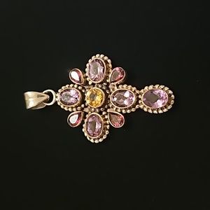 Nicky Butler Sterling silver cross pendant